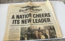 BARACK OBAMA INAUGURATION JANUARY 21, 2009 THE STAR LEDGER Newspaper+Special Sec picture