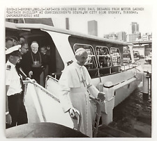 1970 Pope Paul VI Sydney Australia Ferry Boat Catholicism Vintage Press Photo picture