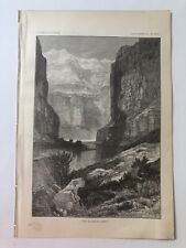 c1881 Antique Survey Print View The Marble Canyon & The Colorado River #111120 picture