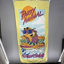 VTG 80’s Garfield Beach Club Towel “Party Animal” Franco Cat Surf 1978 Pool picture