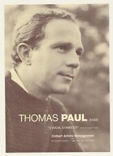1966 Thomas Paul Photo Booking Print Ad picture