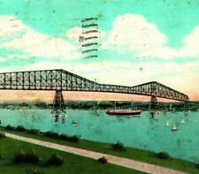Columbia River Longview Brdge From Portland OR Oregon 1929 Vtg Postcard picture