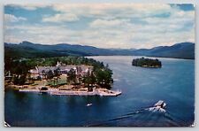Vintage New York Chrome Postcard Lake George Sagamore Hotel,  Ticonderoga picture