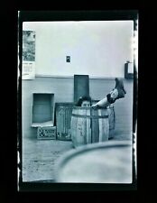 1930s Young Women Barrel GE Lamp Gag Photo Negative Vintage 2.25 X 3.5 T picture