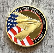 U S AIR FORCE B-2 SPIRIT (Stealth Bomber) Challenge Coin picture