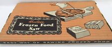 Vintage Hostess Frozen Food Saw Butterscotch Swirl Bakelite Handle Original Box picture