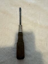 Vintage Wooden Handled Flat Head Screw Driver - Wood Handle picture