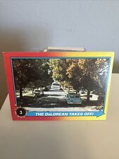 Back To The Future 2 1989 Topps #3 The Delorean Takes Off picture
