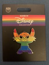 Disney Pin Rainbow Collection Stitch New On Card picture