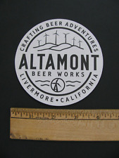 ALTAMONT Beer Works California Brewery Double Sided Coaster NEW picture