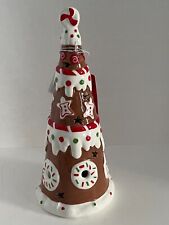 Peppermint Square LED Ceramic Gingerbread Christmas Tree 10