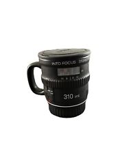 Into Focus by Bitten 3D Camera Lens Black Ceramic Coffee Mug Cup W/Lid picture