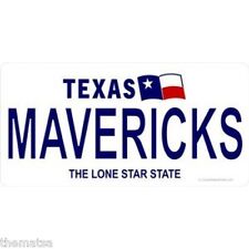 TEXAS MAVERICKS DALLAS LONE STAR NBA BASKETBALL STATE LICENSE PLATE MADE IN USA picture