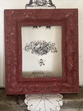 Vintage Ornate Chalkware Picture Frame Approx 13x13 picture