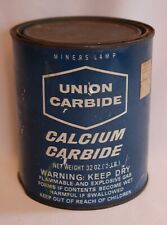 VINTAGE UNION CARBIDE CALCIUM CARBIDE CAN MINERS LAMP 2 LB. CAN picture