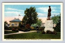 South Manchester CT-Connecticut, Memorial Park, Monument, Vintage Postcard picture