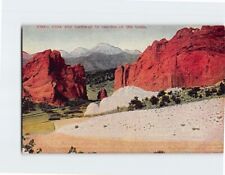Postcard Pike's Peak & Gateway to Garden og the Gods Colorado USA picture