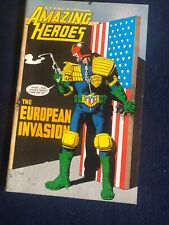 Redbeard/Fantagraphics AMAZING HEROES #52  (1984) -  Judge Dredd European Comics picture