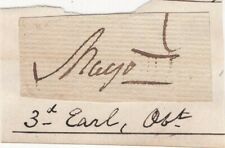 Joseph Bourke, 3rd Earl of Mayo- Historical Clipped Signature picture