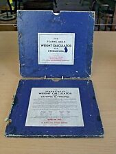VINTAGE FEARNS-MEAR WEIGHT CALCULATOR FOR CASTINGS & FORGINGS / STEELWORK picture