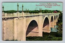 Washington DC, Connecticut Boulevard Bridge, Antique, Vintage c1915 Postcard picture