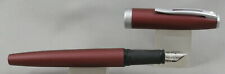 Sheaffer Javelin Cranberry Red & Silver Fountain Pen - Fine Nib - MINT NOS -2004 picture