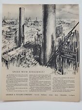1942 George A. Fuller Company Fortune Magazine WW2 X-Mas Print Ad Construction picture