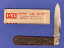 RARE Vintage IXL George Wostenholm #5601 single blade bone handle, NOS, NIB picture