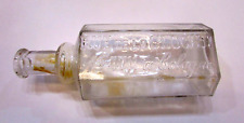 Old 1880's Rue de la Cloche Rare No. 4711 Clear Glass Antique Cologne Bottle picture