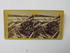 St. Anthony Falls Tunnel Collapse Minneapolis MN Stereoview c1869 Albumen picture
