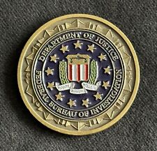 Department of Justice DOJ Federal Bureau of Investigation FBI Challenge Coin picture