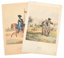 Original 19th Century Napoleonic  Uniform Plates picture