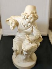 Vtg. Italian made figurine sculptor boy, white resin/composition? picture