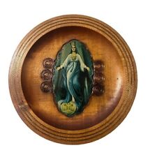 Vintage Wooden Panel of the Virgin Mary, Virgin of the Miraculous Medal