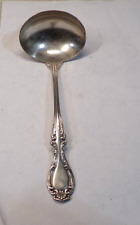 1835 R Wallace 1896 JOAN Pattern SilverPlate Ladle - name overprint hard to read picture