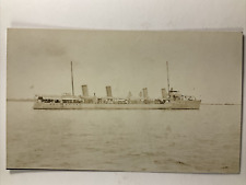 Early U.S.S. Chauncey Navy Ship RPPC Real Photo Postcard - Nautical, Trimmed picture