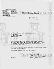 1952 Press Photo Letter to Communist Daily Worker from President Harry S. Truman picture