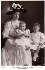 Royality H R H Crown Princess of Sweden and Children Vintage Postcard picture