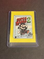 1989 Topps Nintendo Super Mario Bros 2 Card STICKER Tip #1 Cereal Box Rare picture