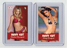 Cindy Crawford rare MH Navy Cut #'d x/3 Tobacco card no. 156 picture