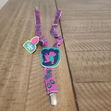 Vintage Barney Dinosaur Children's Show Clothes Suspenders NWT New Childs 90s picture