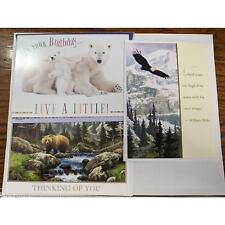 Lot 3 UNused Vintage Cards Southwest Wildlife Collection Federation Eagle Bears picture