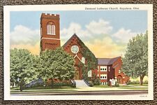 Antique Vtg Emanuel Lutheran Church, Napoleon, Ohio IC605-N picture
