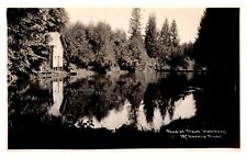 postcard Pond at Trout Hatchery McKenzie River c1922-1926 RPPC Ore. A0826 picture