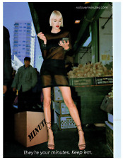 Postcard Hot Blonde model high heels tall Vintage advertising picture
