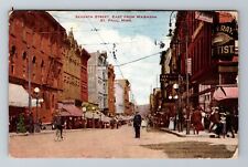 St Paul MN-Minnesota, Seventh Street, East From Wabasha, Vintage c1908 Postcard picture