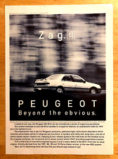 1991 PEUGEOT 405 SEDAN—VINTAGE MAGAZINE PRINT ADVERTISING AD picture