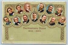 Postcard Americans Choice Presidents From 1850 to 1904 Published 1906 T6 picture