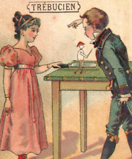 1880s-90s Trébucien French Gourmet Chocolates Science Games Tricks #1 F156 picture