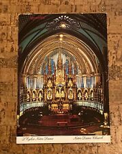 Vintage Postcard Montreal Quebec Canada Notre Dame Church 1960s picture